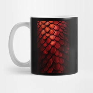 Red Dragon Skins - Dragon Scale Pattern Mug